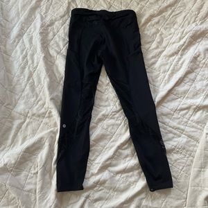 Lululemon Leggings with Geometric Mesh Insets